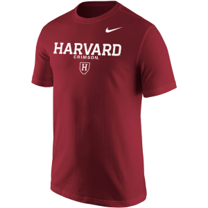 Nike Men's Harvard Crimson Crimson Core Cotton Graphic T-Shirt, Large, Red