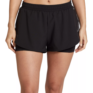 DSG Women's 3" 2-in-1 Shorts, Large, Pure Black