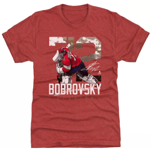 500 Level Adult Florida Sergei Bobrovsky Landmark Red T-Shirt, Men's, Small