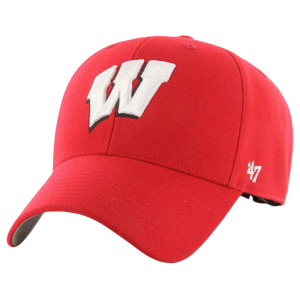 '47 Wisconsin Badgers Red MVP Adjustable Hat, Men's