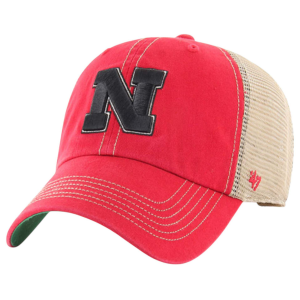 '47 Nebraska Cornhuskers Scarlet Trawler Clean Up Adjustable Hat, Men's, Red
