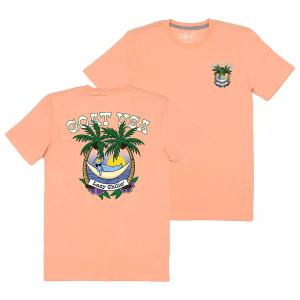 Goat Usa GOAT USA Adult Lazy Chillin' T-Shirt, Men's, Small, Peach Cream - $30.00 at DICK'S Sporting Goods