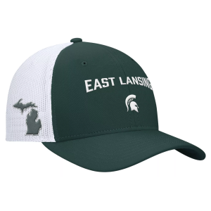Nike Men's Michigan State Spartans Green Rise Adjustable Trucker Hat, Medium/Large