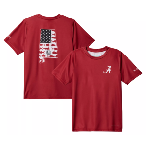 Columbia Columbia Youth Alabama Crimson Tide Red Velvet PFG State T-Shirt, Medium - $30.00 at DICK'S Sporting Goods