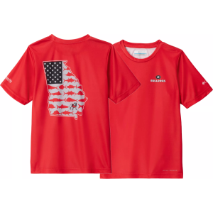 Columbia Columbia Youth Georgia Bulldogs Bright Red PFG State T-Shirt, Medium - $30.00 at DICK'S Sporting Goods