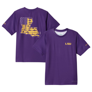 Columbia Columbia Youth LSU Tigers Vivid Purple PFG State T-Shirt, Medium - $30.00 at DICK'S Sporting Goods