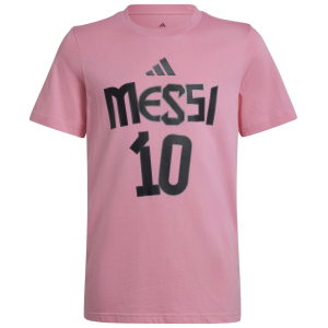 adidas Youth Inter Miami CF 2025 Lionel Messi #10 Pink T-Shirt, Medium