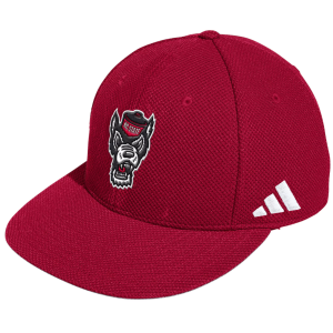 Adidas adidas Adult NC State Wolfpack Red Mesh Fitted Hat, Men's, Size 7 3/8 - $30.00 at DICK'S Sporting Goods