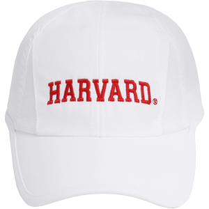 Ponyflo Women's Harvard Crimson White Ponytail Active Adjustable Hat