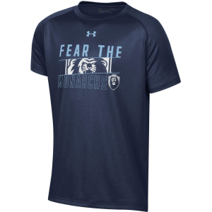 Under Armour Youth Old Dominion Monarchs Navy Tech Performance T-Shirt, XL, Blue