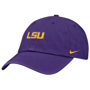 Nike Adult LSU Tigers Court Purple Club Adjustable Hat, Men's, Medium/Large