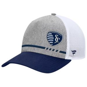 Fanatics MLS Adult Sporting Kansas City Low Block Grey Trucker Adjustable Hat, Men's, Gray - $30.00 at DICK'S Sporting Goods