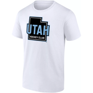 NHL Adult Utah Hockey Club State Outline White T-Shirt, Men's, Medium