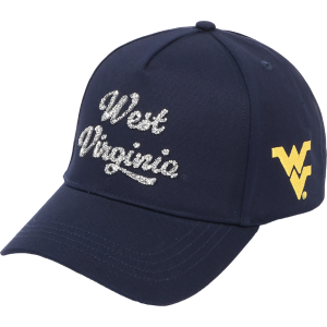 Ponyflo Women's West Virginia Mountaineers Blue Bling Athletic Hat
