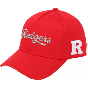 Ponyflo Women's Rutgers Scarlet Knights Scarlet Bling Athletic Hat, Red