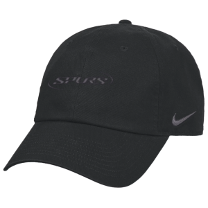 Nike Adult Tottenham Black Wordmark Slouch Adjustable Hat, Men's, Small/Medium