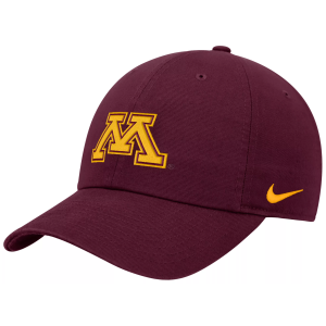 Nike Adult Minnesota Golden Gophers Maroon Logo Club Adjustable Hat, Men's, Medium/Large, Red