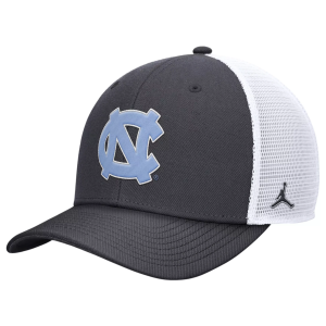 Jordan Jordan Adult North Carolina Tar Heels Anthracite Rise Logo Trucker Hat, Men's, Medium/Large, Gray - $30.00 at DICK'S Sporting Goods