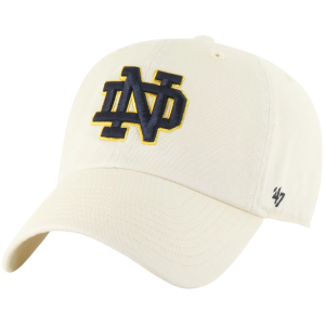 '47 Adult Notre Dame Fighting Irish Natural TC Fashion Logo Clean Up Adjustable Hat, Men's, Tan