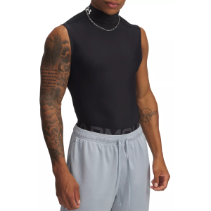 Under Armour Men's HeatGear OG Sleeveless Mock Neck Shirt, XXL, Black