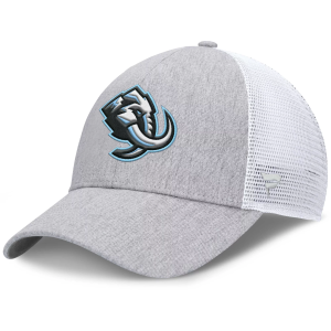 NHL Men's Utah Mammoth Primary Logo Adjustable Snapback Grey Hat, Gray