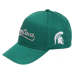 Ponyflo Women's Michigan State Spartans Green Bling Ponyflo Hat