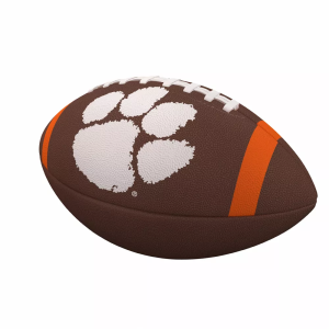 Logo Brands Clemson Tigers Team Stripe Composite Football, Orange