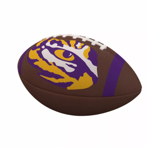 Logo Brands LSU Tigers Team Stripe Composite Football, Purple
