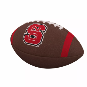 Logo Brands NC State Wolfpack Team Stripe Composite Football, Red