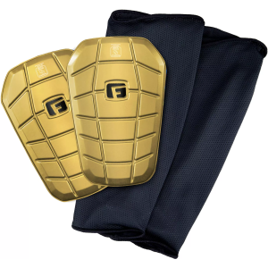 G-FORM Pro-S Blade Shin Guards, Large, Black/Gold