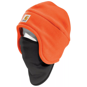 Carhartt Fleece 2-In-1 Headwear Brite Orange, Men's