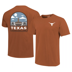 Image One Men's Texas Longhorns Orange Campus Arch T-Shirt, XXL