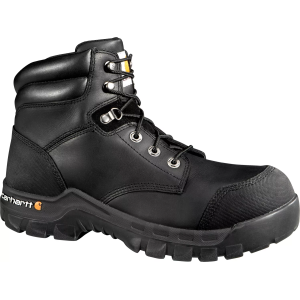Carhartt Men's Flex 6'' Waterproof Composite Toe Work Boots, Size 8, Black Oil Tanned
