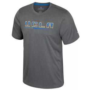 Colosseum Men's UCLA Bruins Heather Charcoal Physics T-Shirt, Small, Gray
