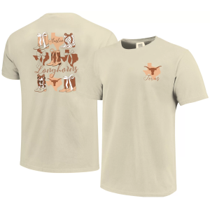 Image One Image One Women's Texas Longhorns Ivory Comfort Colors Short Sleeve T-Shirt, Small, White - $32.99 at DICK'S Sporting Goods