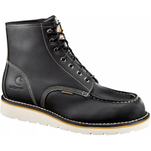 Carhartt Men's Wedge 6'' Waterproof Soft Toe Work Boots, Size 8, Black