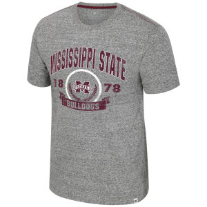 Colosseum Colosseum Men's Mississippi State Bulldogs Heather Grey Pop Pop Short Sleeve T-Shirt, Small, Gray - $29.99 at DICK'S Sporting Goods