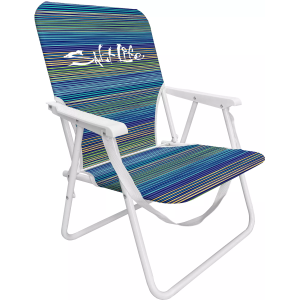 Salt Life Breezer Folding Beach Chair, Kids, Blue Ombre Stripe