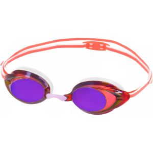 Speedo Women's Vanquisher 2.0 Mirrored Swim Goggles, Red