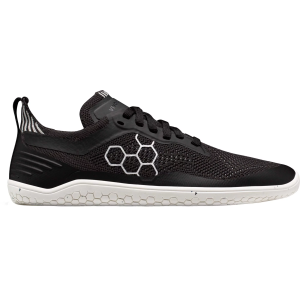 Vivobarefoot Men's Geo Racer Knit Running Shoes, Size 45, Obsidian