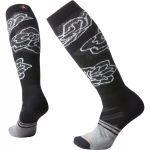 Smartwool Women's Ski Full Cushion Pattern Over The Calf Socks, Medium, Black