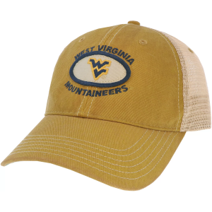 League-Legacy Men's West Virginia Mountaineers Gold Old Favorite Adjustable Trucker Hat, Yellow