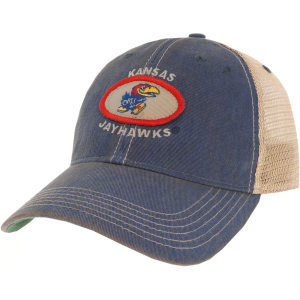 League-Legacy League-Legacy Men's Kansas Jayhawks Blue Old Favorite Adjustable Trucker Hat - $28.99 at DICK'S Sporting Goods