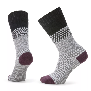 Smartwool Women's Everyday Popcorn Cable Crew Socks, Medium, Black