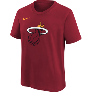Nike Youth Miami Heat Essential Logo T-Shirt, Medium, Red