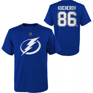 NHL Youth Tampa Bay Lightning Nikita Kucherov #86 Blue T-Shirt, Small