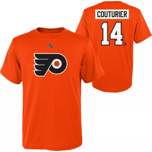 NHL Youth Philadelphia Flyers Sean Couturier #14 Orange T-Shirt, Large
