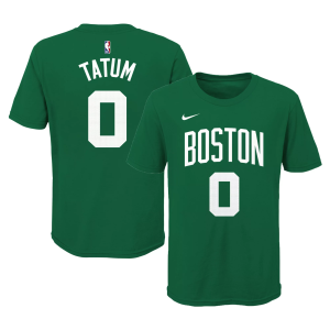 Nike Kid's Boston Celtics Jayson Tatum #0 Green T-Shirt, Medium