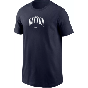 Nike Youth Dayton Flyers Blue Core Cotton Arch Wordmark T-Shirt, Small