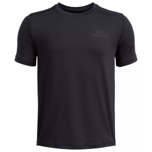 Under Armour Boys' Vanish Short Sleeve Shirt, XS, Black/Black